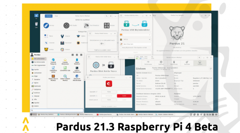 Pardus 21.3 Raspberry Pi 4 Beta Sürümü Yayımlandı
